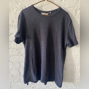 rag & bone washed black linen tee